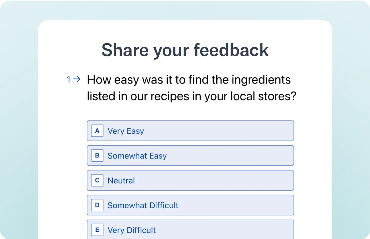 thrive cookbook share your feedback graphic